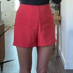 Zara Coral Shorts
